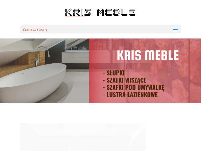 Krismeble.com.pl - Tutaj kupisz meble łazienkowe Oristo!